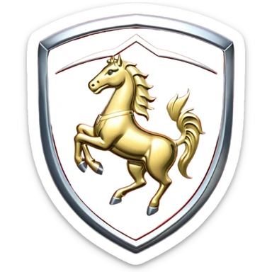 Real Ferrari badge sticker