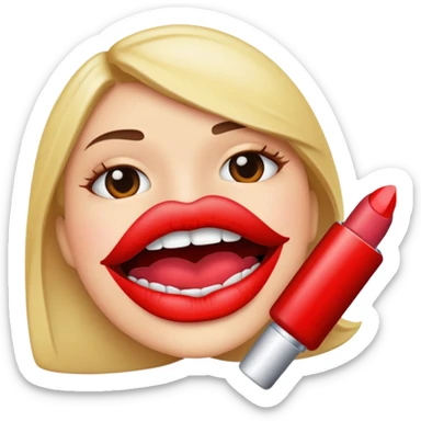 Text Lip Makeup Deals sticker