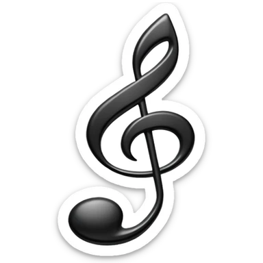 Music note sticker