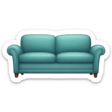big couch with cushions sticker