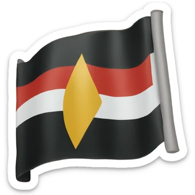 Aboriginal flag emoji sticker