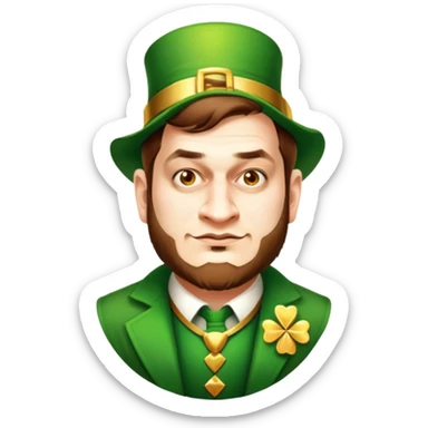 Celebratory Leprechaun sticker
