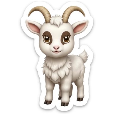 Un bébé chèvre de la tête aux pieds sticker