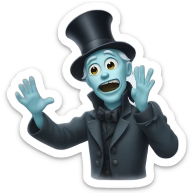 Hitchhiking ghosts sticker