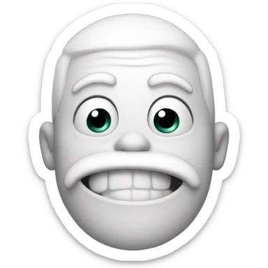 a white goober sticker