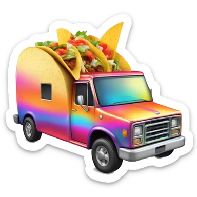 Freaky Hott’s Fiery hot holographic hot wheel food taco hot salsa truck sticker