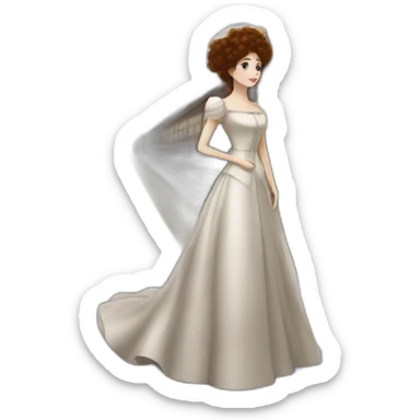 Anna Karenina near a train from Tolstoy's book Anna Karenina sticker