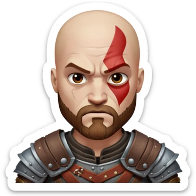 God of War Kratos sticker