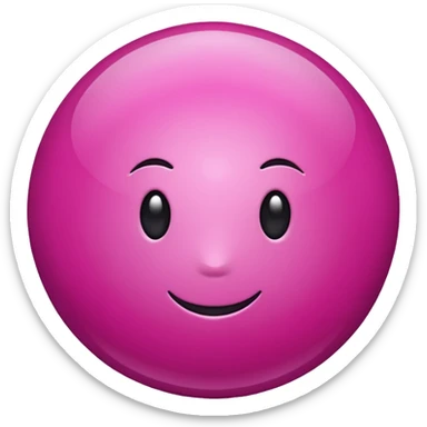 magenta sphere. sticker