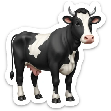 pantomime freisan cow sticker