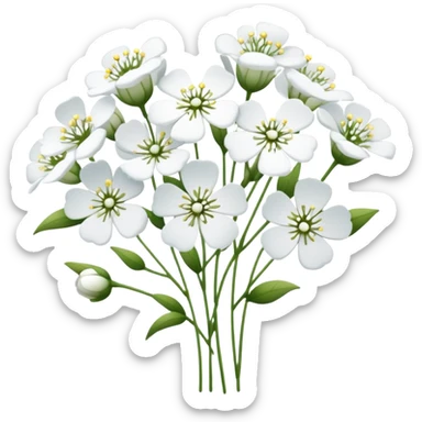 gypsophila flowers sticker