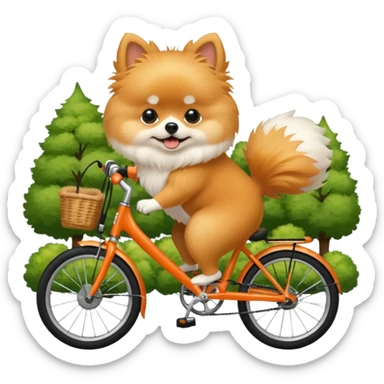pomeranian brompton bike sticker