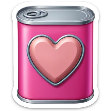 jeff koons style SPAM canned meat HEART  sticker
