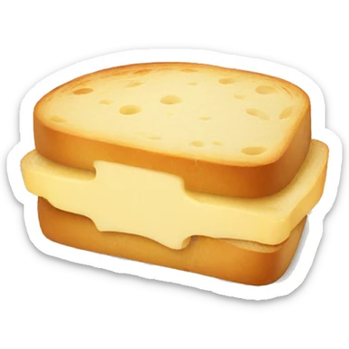 Bread toast cheese sticker