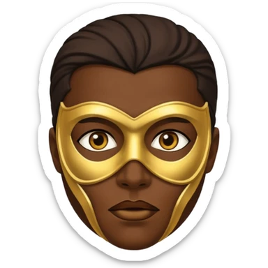 Vessel (of the band Sleep Token) dark, gold mask, badass sticker