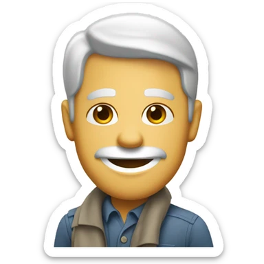 A seller of the newspapers sticker