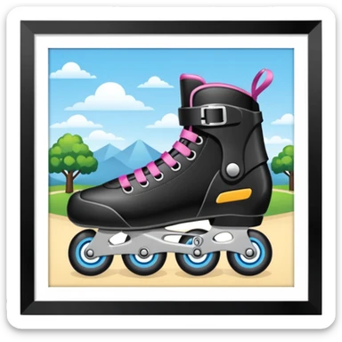 roller blade park sticker
