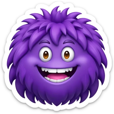 grimace large purple monster sticker