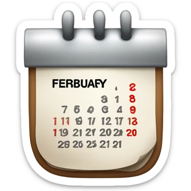 17st February  sticker