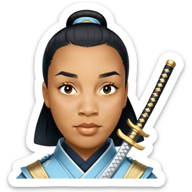 Elegant Samurai sticker