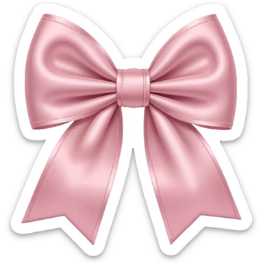 Light pink bow  sticker