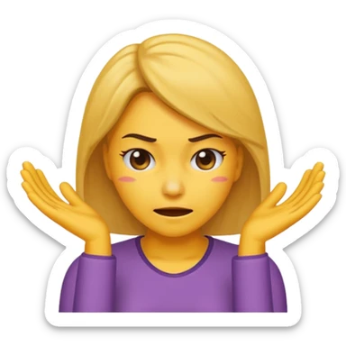 generate an emoji of a woman head smacking herself sticker