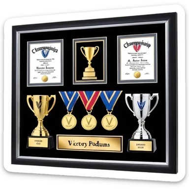 Victory Podiums
Gold Medals
Sports Trophies
Championship Cups
Award Ribbons
Referee Whistles
Scoreboards
Laurel Wreaths
Torch Relays
Stadium Flags sticker