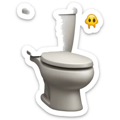 Skibidi toilet emoji from the series on youtube known as "skibidi toilet" sticker