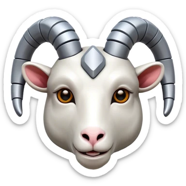 Cybernetic Ram(Goat) head  sticker
