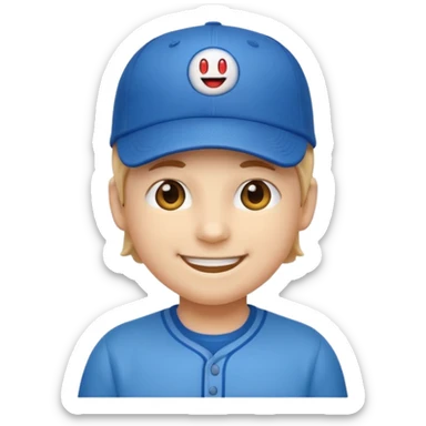 👌😁🧢 Combine these emojis and please, no body, just the head. as a sticker sticker