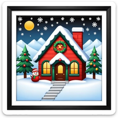 Christmas setting wallpaper style sticker