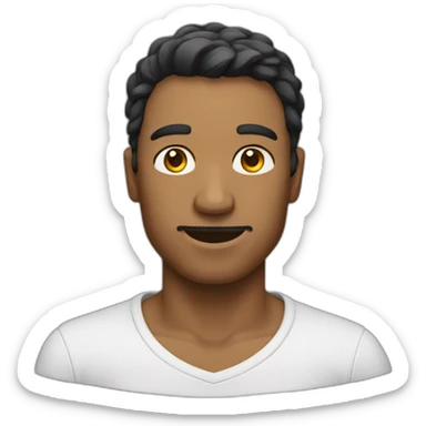 Homme qui etire ses bras sticker