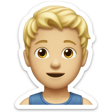 little boy blonde  sticker
