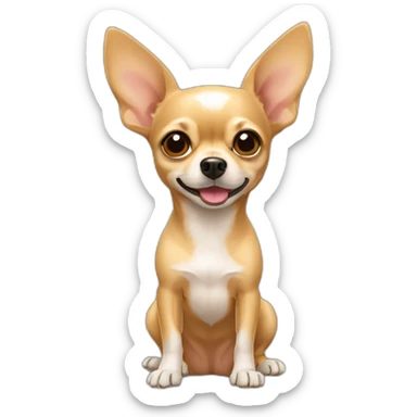 tan Chihuahua mix sticker