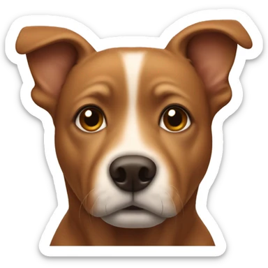 A Little Brown dog  sticker