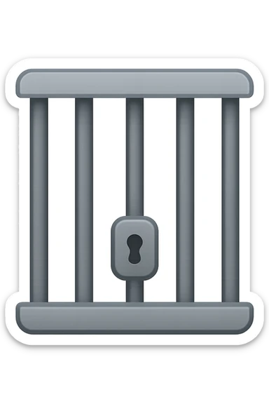 DCA vista come una gabbia stile emoji iphone. sticker