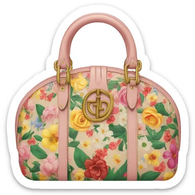 Floral Gucci bag  sticker