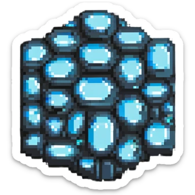 minecraft diamond ore block sticker