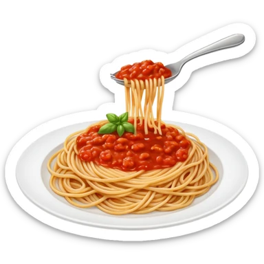Spagetti en toilet sticker