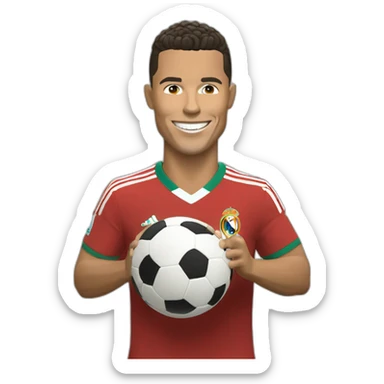 Ronaldo qui fait sa célébration sticker