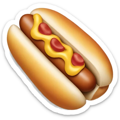 plain hotdog with no bun dripping milk sticker