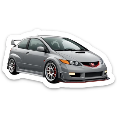 2004 grey Honda civic type r no body kit sticker