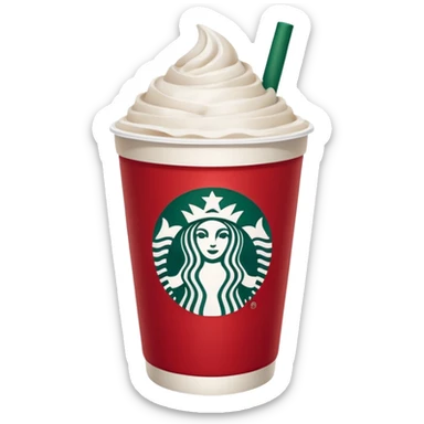 Starbucks holiday cup sticker