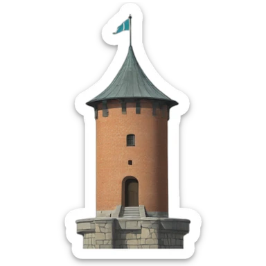 kärnan tower in helsingborg sticker