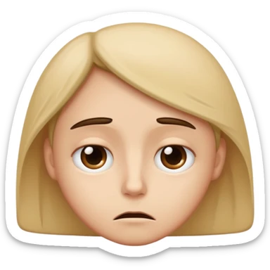 Dull and sleepy  sticker