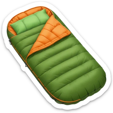Camp Essentials, sleeping bag,negative:character. sticker