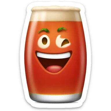 tomato-flavored beer sticker