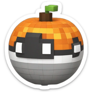 Pixel Build Pokemon House Minecraft Halloween Pokeball sticker