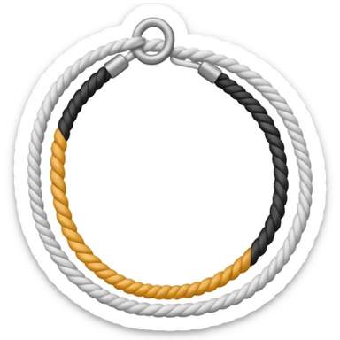 white rope line sticker