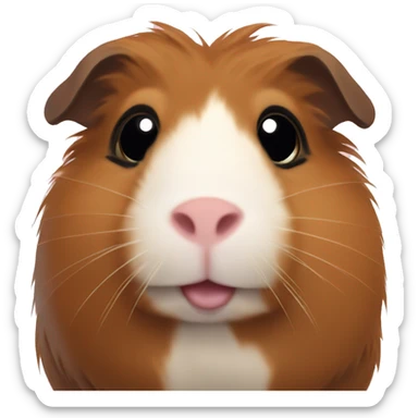 brown guinea pig sticker
